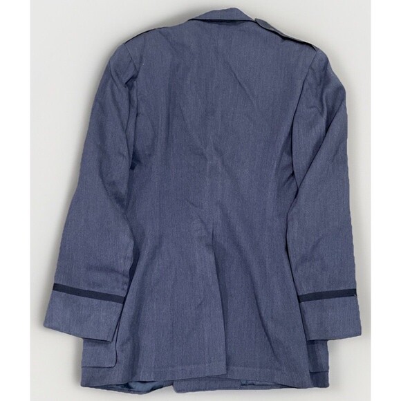 Vintage 1950s Men’s Officer USAF Blue Wool Coat Air Force Dress Jacket Size 40L - Picture 5 of 13